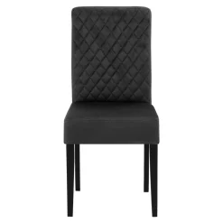 Krzesła| Krzesło tapicerowane ciemnoszare JORK