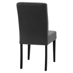 Krzesła| Krzesło tapicerowane ciemnoszare JORK