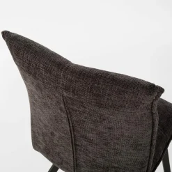 Krzesła| Krzesło tapicerowane ciemnoszare FYNIX