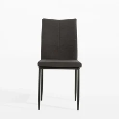 Krzesła| Krzesło tapicerowane czarne FANAI