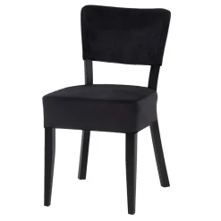 Fameg Krzesło tapicerowane czarne RYAN