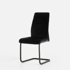 Krzesło tapicerowane czarne ARIBA