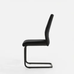 Krzesło tapicerowane czarne ARIBA
