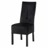 Fameg Krzesło tapicerowane czarne BLAINE