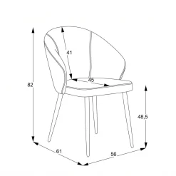 Krzesła|inny Krzesło tapicerowane FELICIO