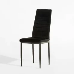 Krzesła| Krzesło tapicerowane JEXIS czarne