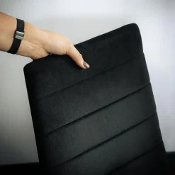 Krzesła| Krzesło tapicerowane JEXIS czarne