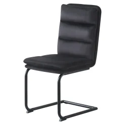 Krzesła| Krzesło tapicerowane JIVOX czarne