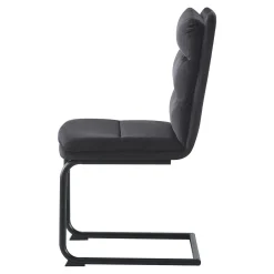 Krzesła| Krzesło tapicerowane JIVOX czarne