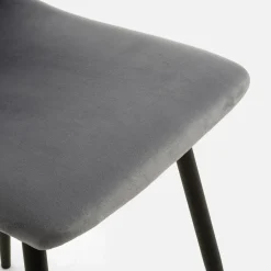 Krzesło tapicerowane pikowane ALLINA szare