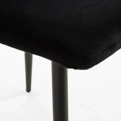 Krzesło tapicerowane pikowane ALLINA czarne