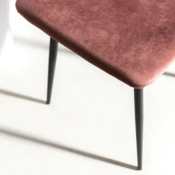 Krzesło tapicerowane różowe FOLVIO