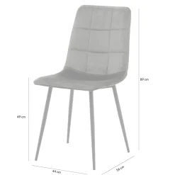 Krzesło tapicerowane różowe FOLVIO