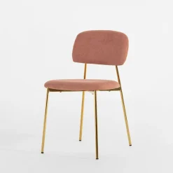 inny Krzesło tapicerowane różowe ERMENIO