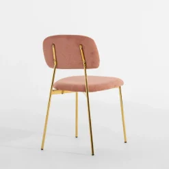 inny Krzesło tapicerowane różowe ERMENIO
