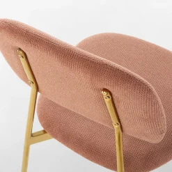 inny Krzesło tapicerowane różowe ERMENIO