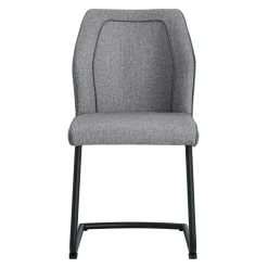 Krzesło tapicerowane szare DITIA
