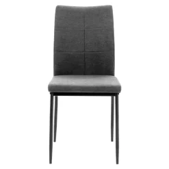 Krzesła| Krzesło tapicerowane szare FANAI