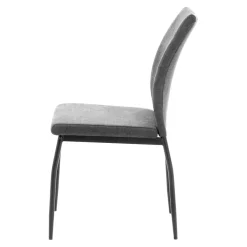 Krzesła| Krzesło tapicerowane szare FANAI