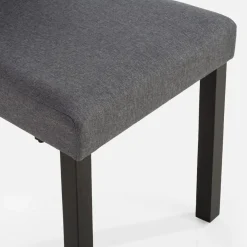 Krzesła|inny Krzesło tapicerowane szare KALINTO