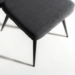 Krzesło tapicerowane szare SVENTO