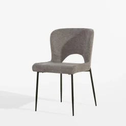 Krzesła|inny Krzesło tapicerowane szare DAPPERI