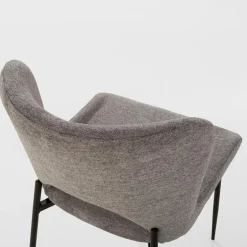 Krzesła|inny Krzesło tapicerowane szare DAPPERI