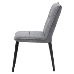 Krzesło tapicerowane szare RUFUS