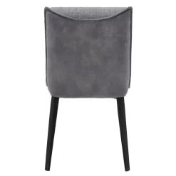 Krzesło tapicerowane szare RUFUS
