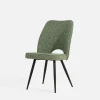 Krzesła|inny Krzesło tapicerowane zielone FALIN