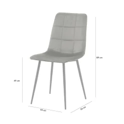 Krzesło tapicerowane zielone FOLVIO