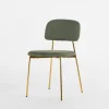 Krzesła|inny Krzesło tapicerowane zielone ERMENIO