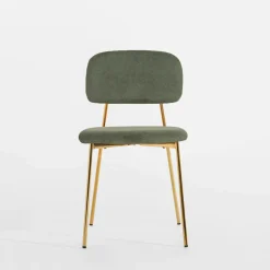 Krzesła|inny Krzesło tapicerowane zielone ERMENIO