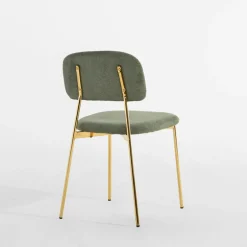 Krzesła|inny Krzesło tapicerowane zielone ERMENIO