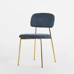 inny Krzesło tapicerowne granatowe ERMENIO