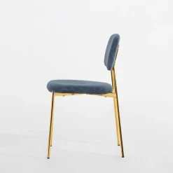 inny Krzesło tapicerowne granatowe ERMENIO