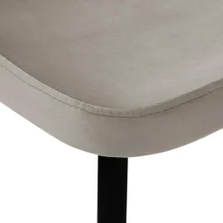 Krzesło welurowe beżowe DEXTER