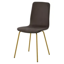 Krzesła|Fameg Krzesło welurowe brązowe VINGE