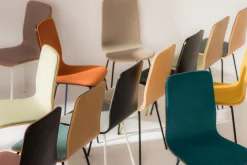 Krzesła|Fameg Krzesło welurowe brązowe VINGE