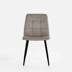 inny Krzesło welurowe ciemnobeżowe JYRANDO