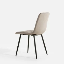 inny Krzesło welurowe ciemnobeżowe JYRANDO