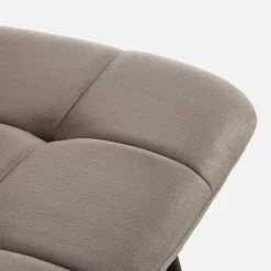 inny Krzesło welurowe ciemnobeżowe JYRANDO