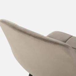 inny Krzesło welurowe ciemnobeżowe JYRANDO