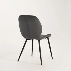 inny Krzesło welurowe ciemnoszare RITHA