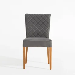 inny Krzesło welurowe ciemnoszare REVOJ