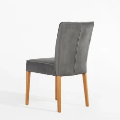 inny Krzesło welurowe ciemnoszare REVOJ