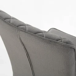 inny Krzesło welurowe ciemnoszare REVOJ