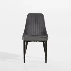 Krzesła|inny Krzesło welurowe ciemnoszare HOMESTED