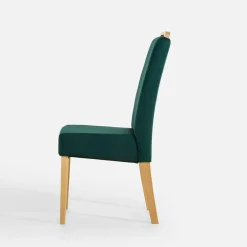 Krzesła|Fameg Krzesło welurowe ciemnozielone URSIN