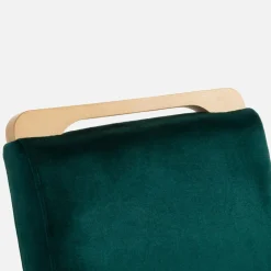 Krzesła|Fameg Krzesło welurowe ciemnozielone URSIN